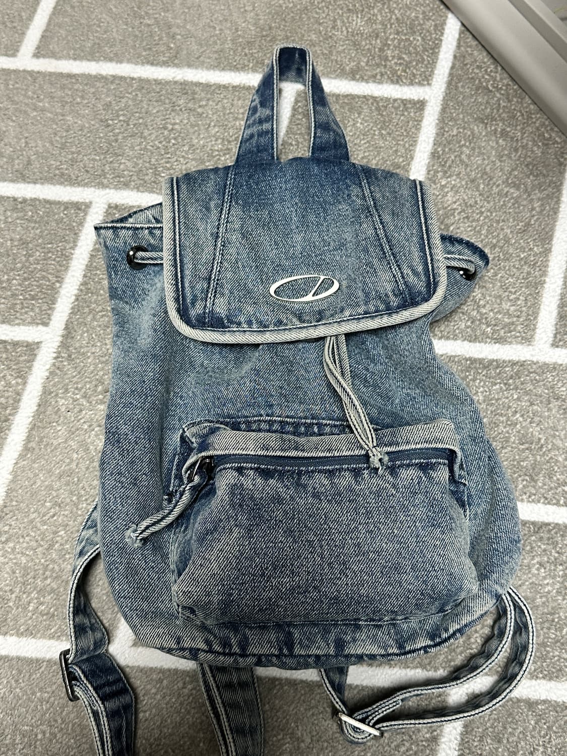 오드스튜디오 스몰 데님 백팩 블루 상품이미지3