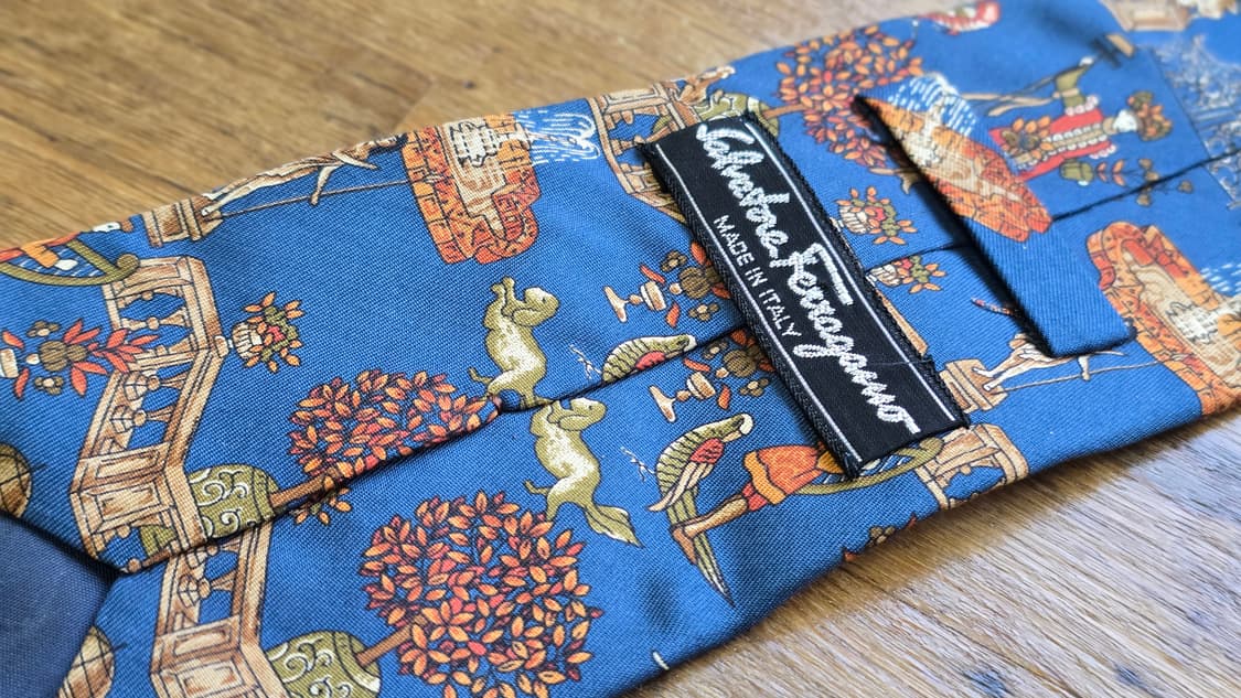 페라가모 빈티지 넥타이. 상품이미지4