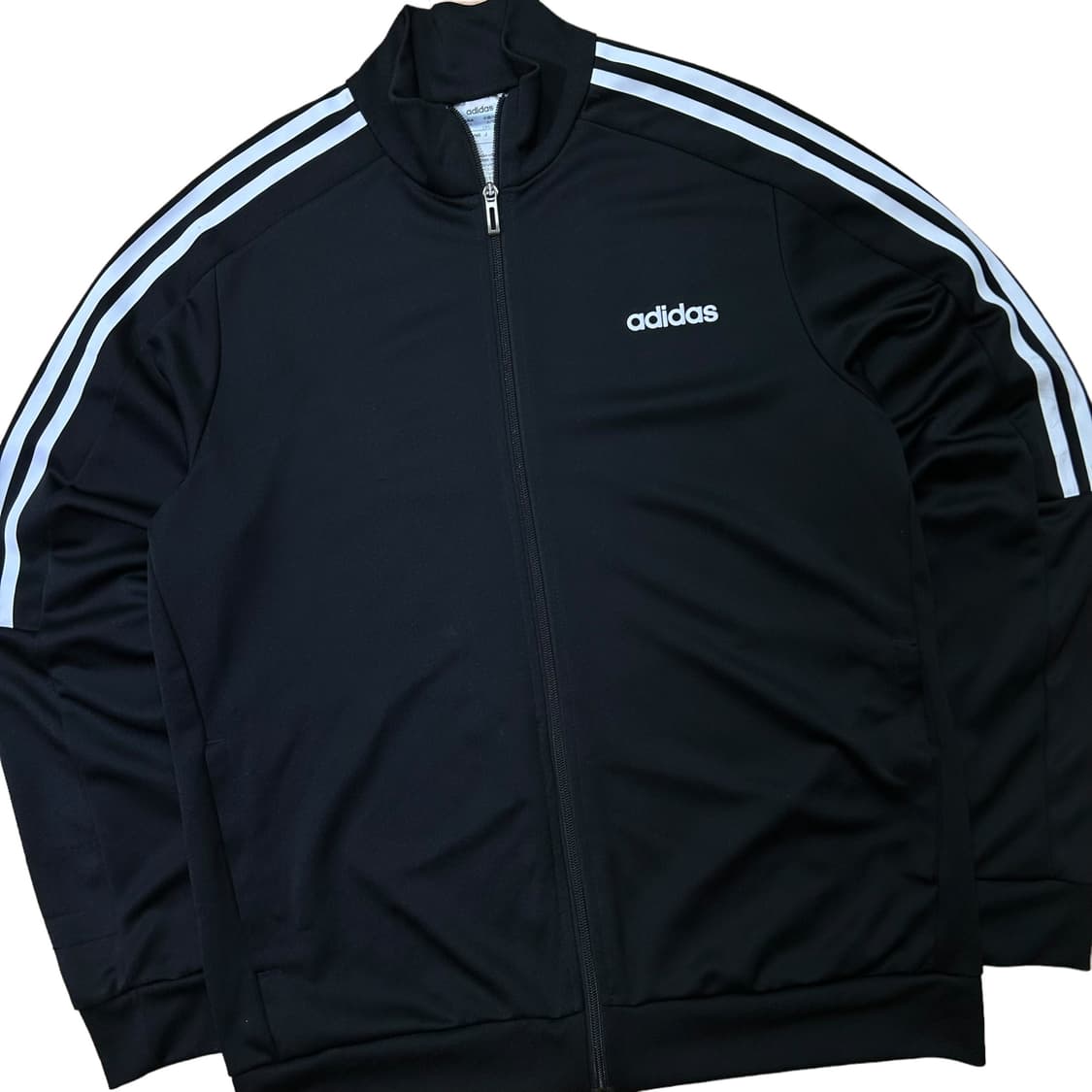 아디다스 블랙 져지 (삼선 화이트) 상품이미지2