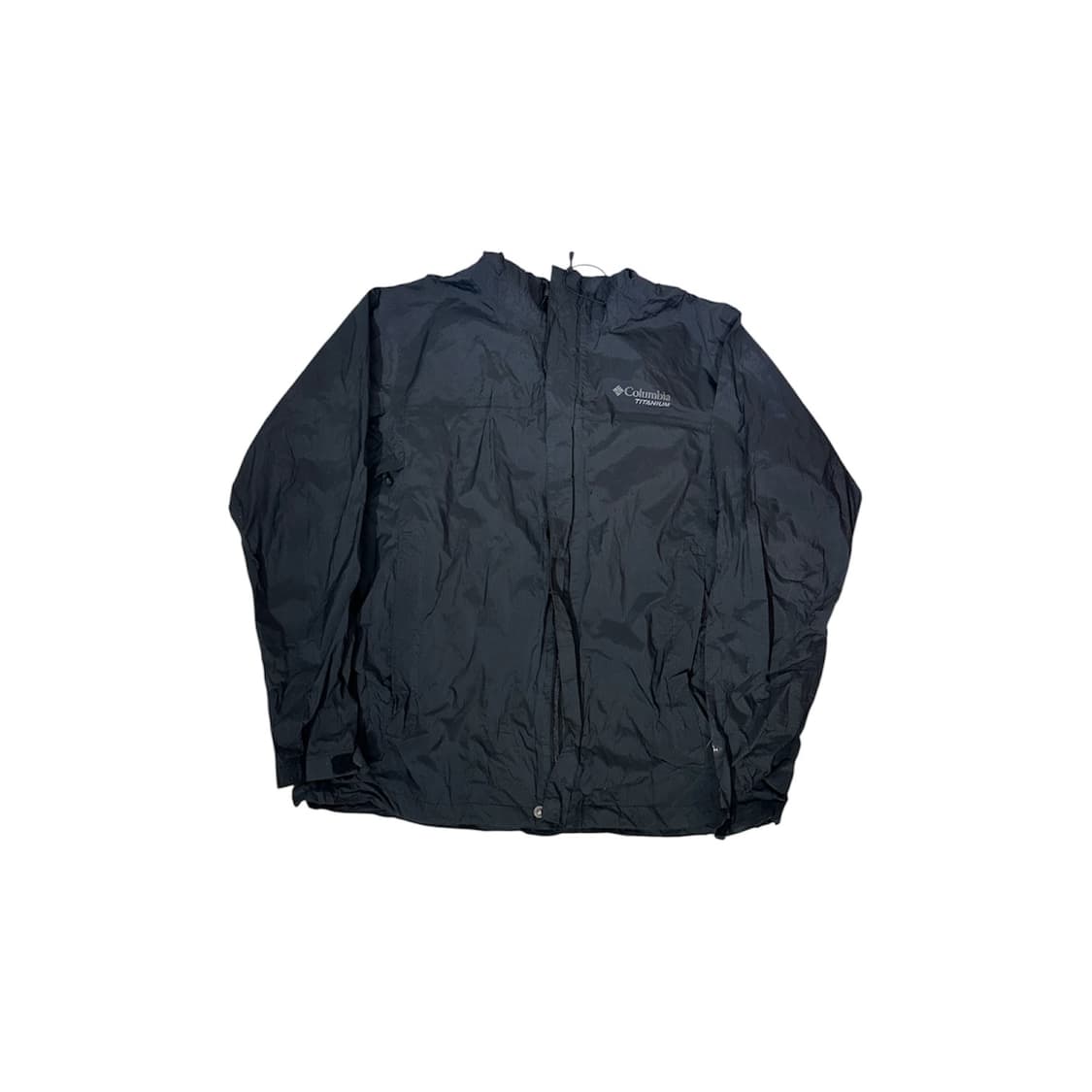 컬럼비아 블랙 오버핏 등산 후드 바람막이 자켓 L 상품이미지5