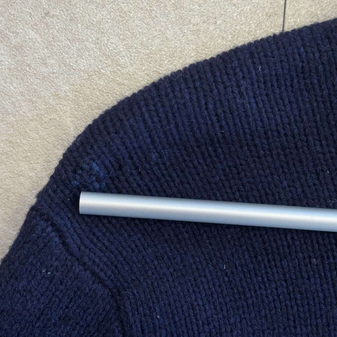 90s 폴로 랄프로렌 메리노 울 투웨이 집업 니트 상품이미지7