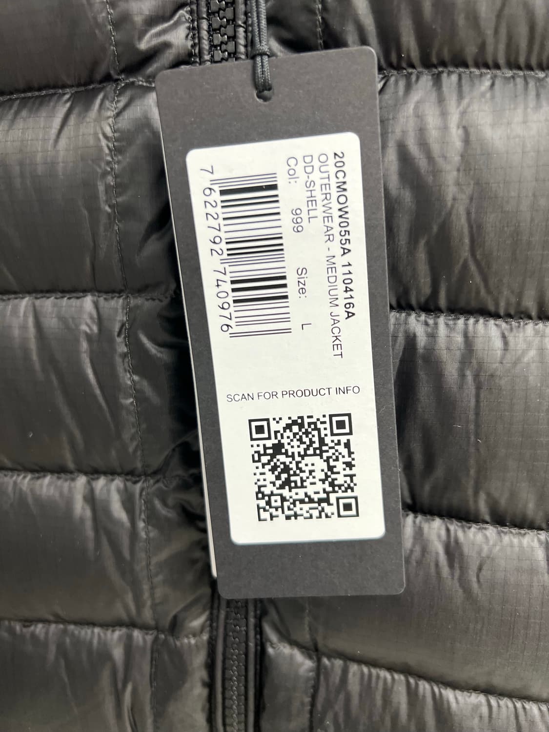 씨피 컴퍼니 디디쉘 다운 블랙 새상품 L 상품이미지3