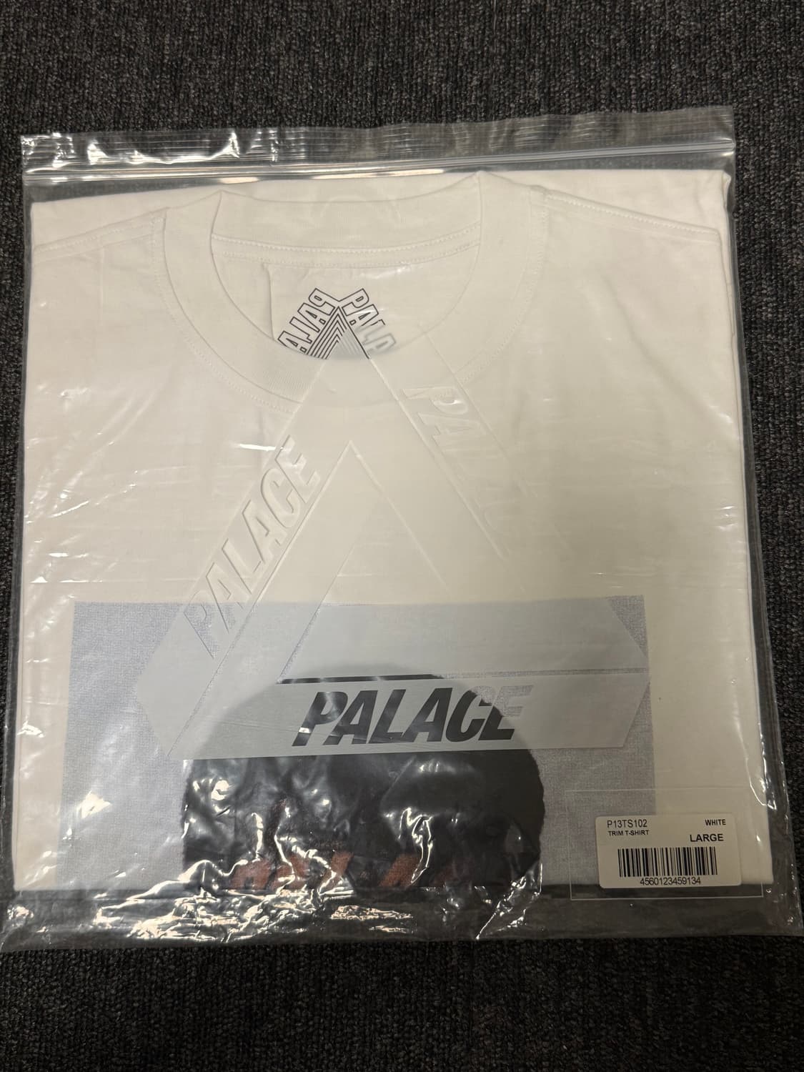 [L] 팔라스 트림 티셔츠 화이트 상품이미지1