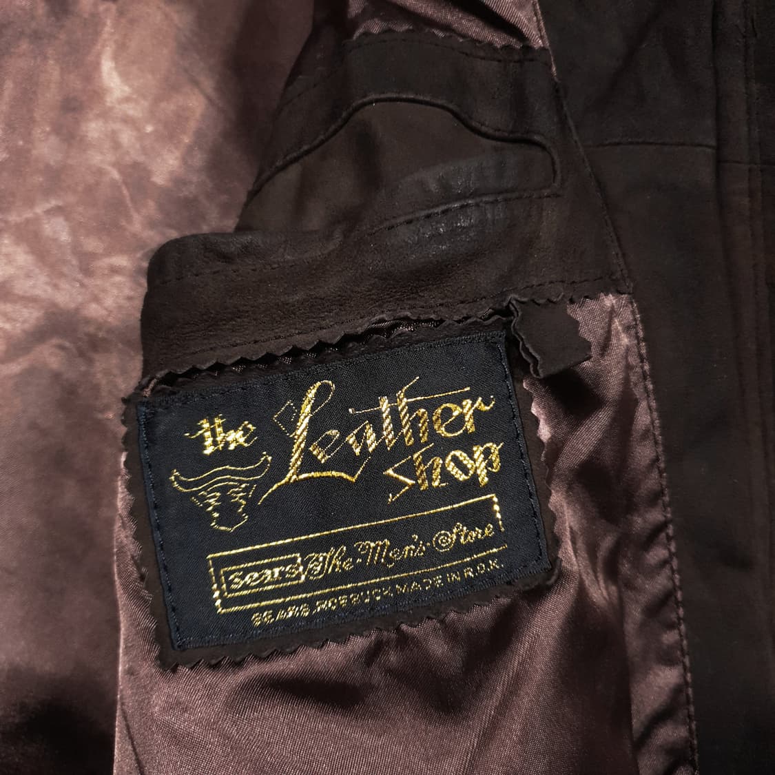 실측 XL) 70's Sears USA 시어스 스웨이드 레더 봄버 자켓 상품이미지9