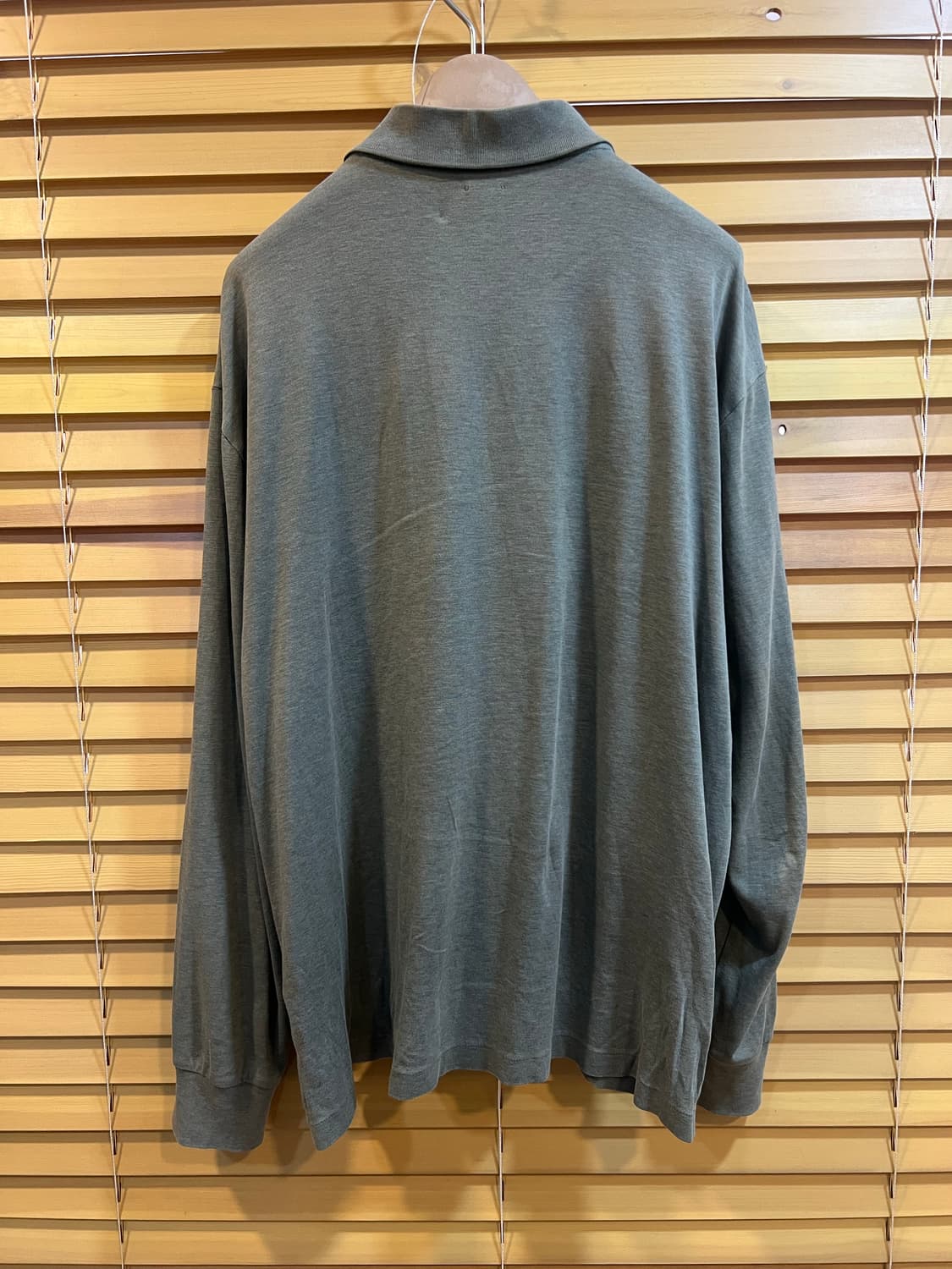 폴로랄프로렌 남성 카키 카라긴팔티셔츠 상품이미지3