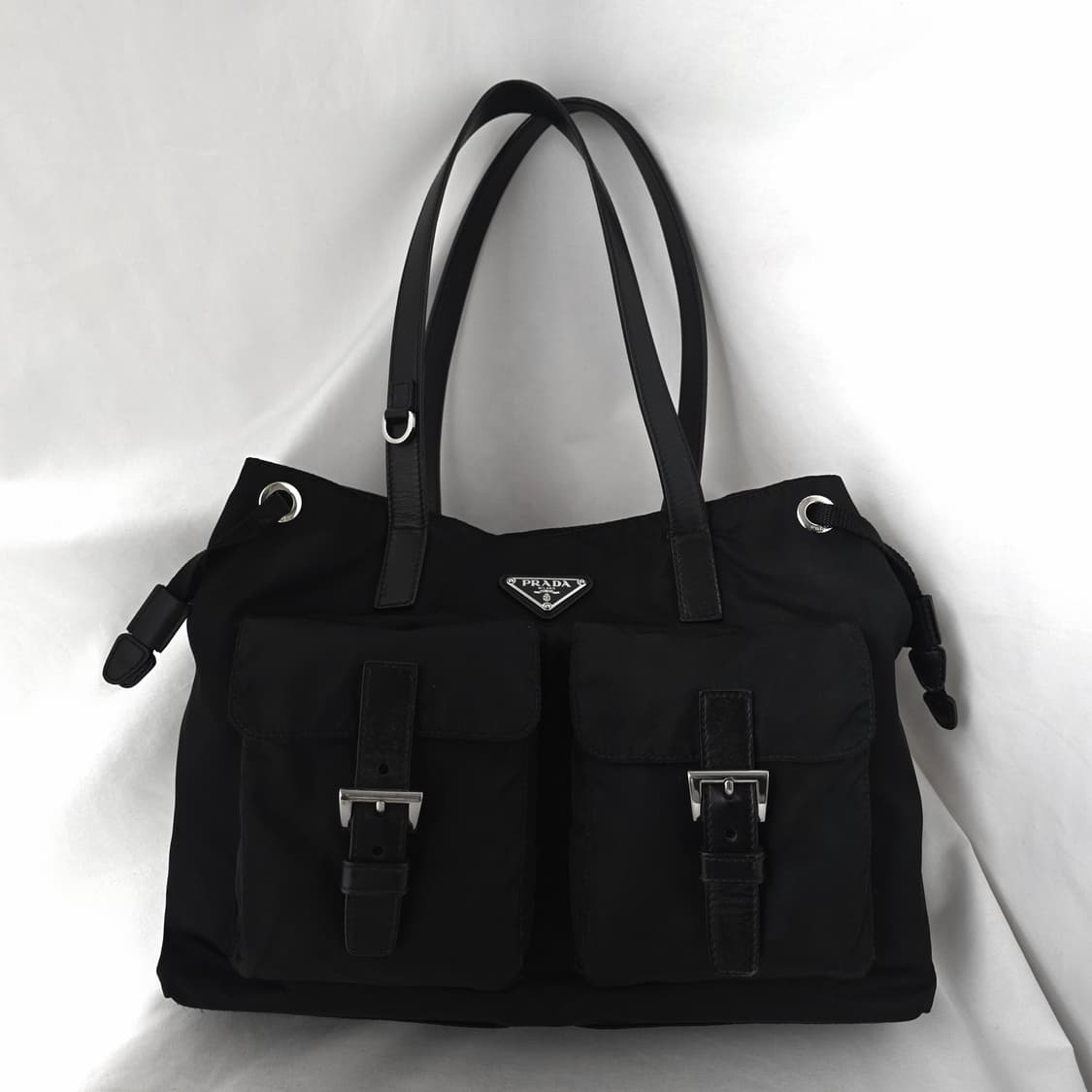 [정품 PRADA] 프라다 투포켓 나일론 숄더백 쇼퍼백 상품이미지8