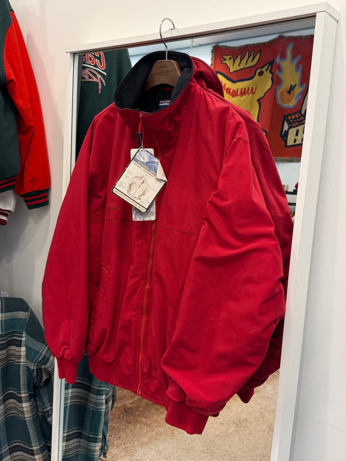 00s White Sierra 화이트시에라 플리스 웜업 나일론 봄버 자켓 상품이미지1