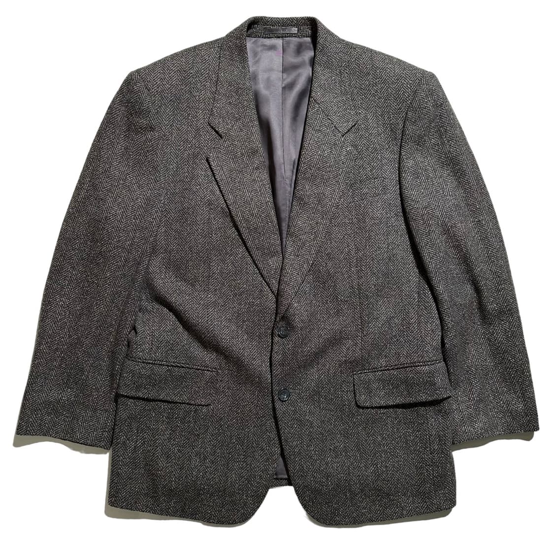 입생로랑 캐시미어 블렌드 헤링본 싱글 2B 블레이저 상품이미지1