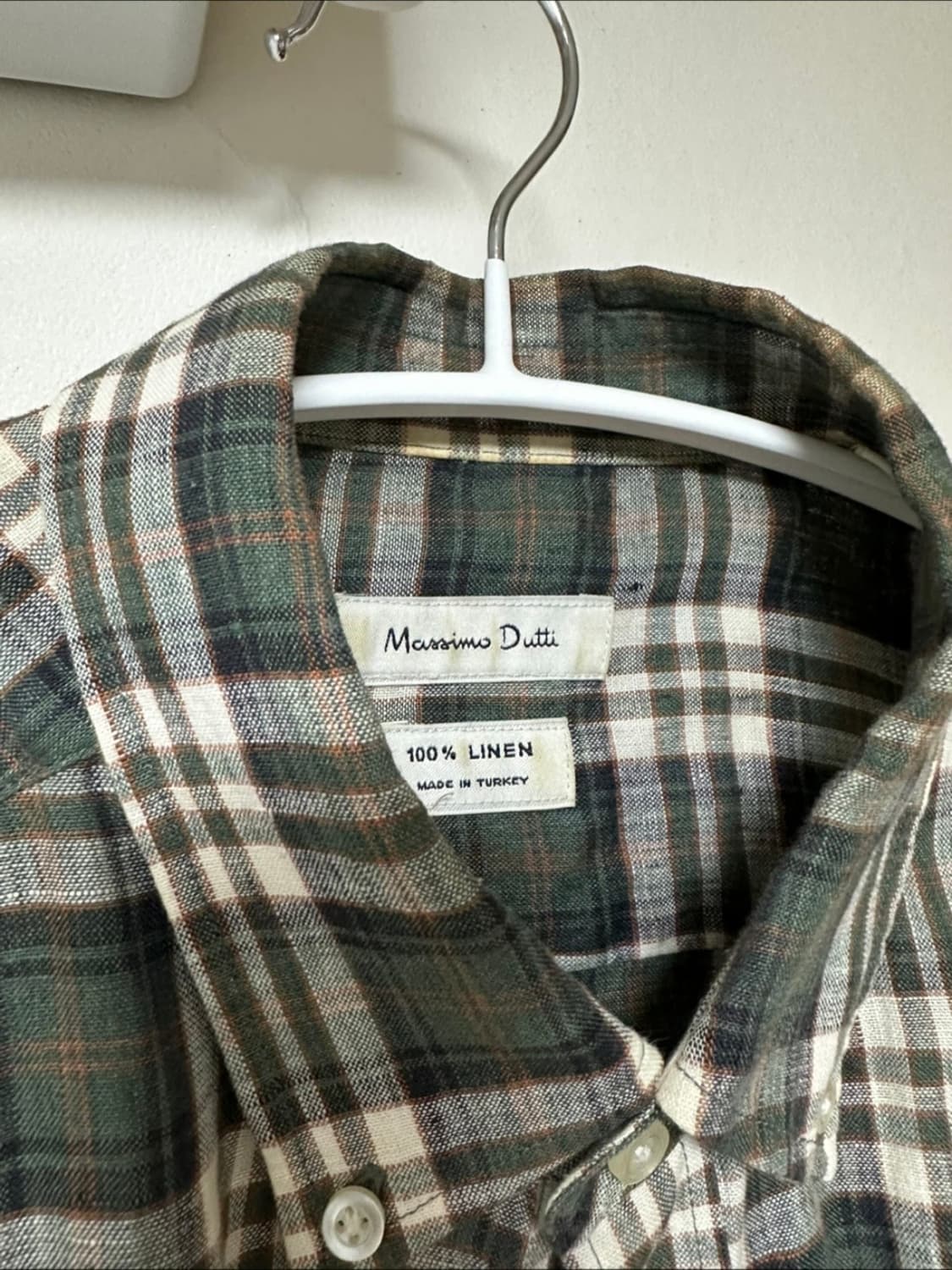 마시모두띠 린넨 체크 셔츠 L 상품이미지2