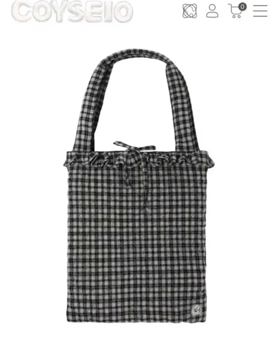 코이세이오 스부 체크 가방 상품이미지1