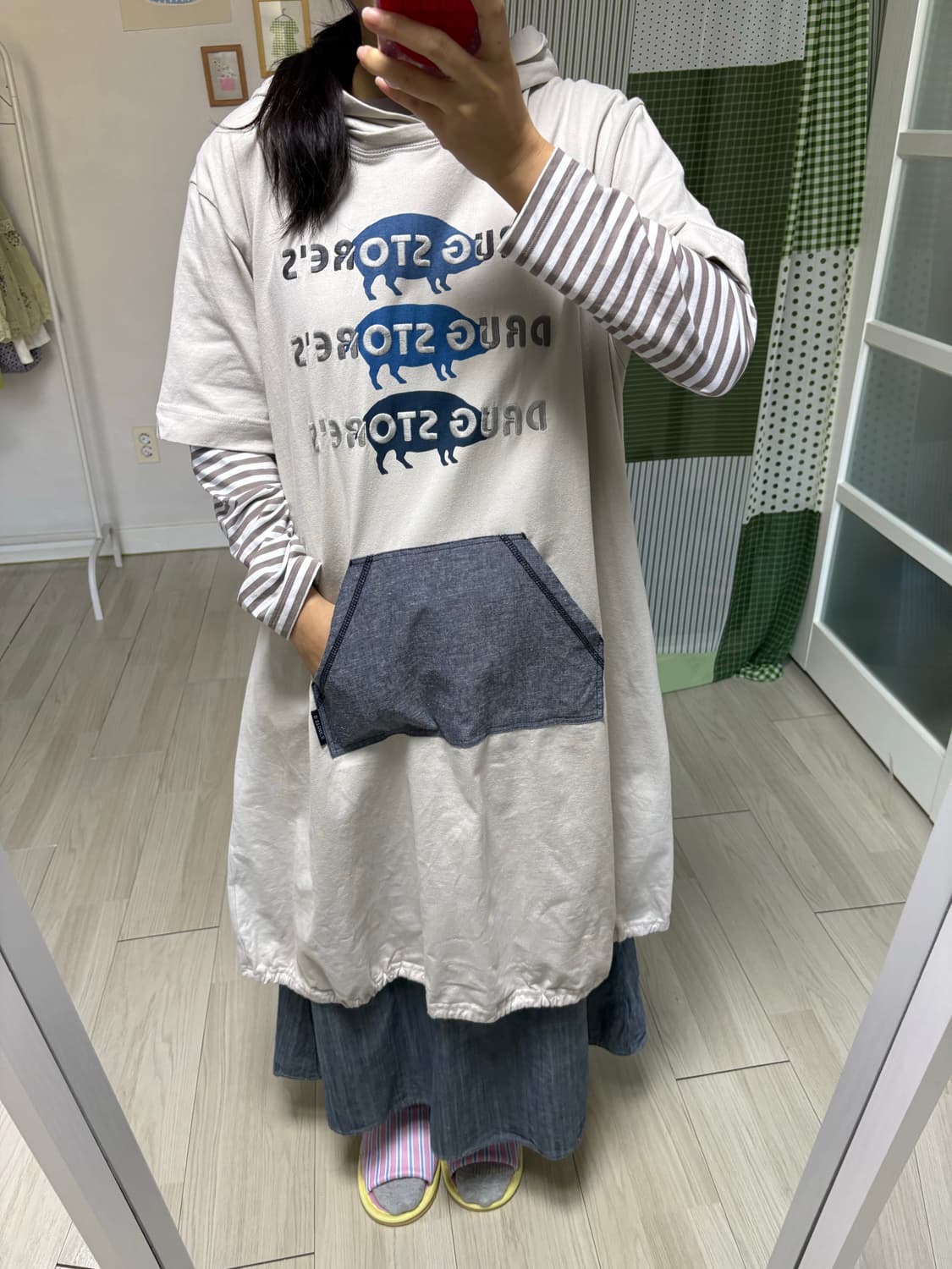 드럭스토어 피그 롱 원피스 상품이미지2