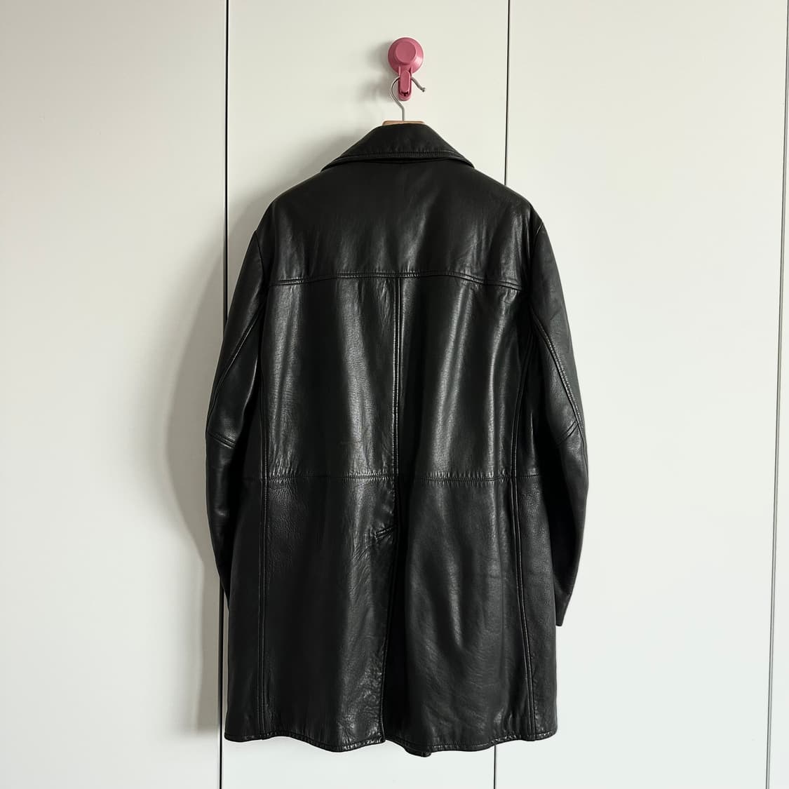 아르마니 꼴레지오니 레더 코트 상품이미지7