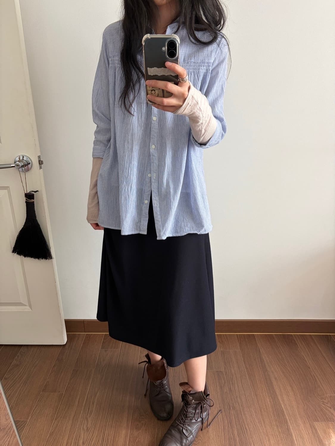 stripe patterned blouse 상품이미지2