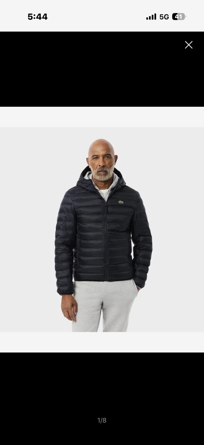 라코스테 경량 후드패딩 54 상품이미지1