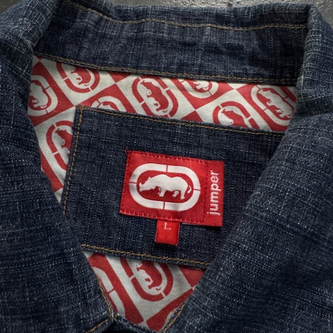 100 에코 언리티드 올드스쿨 데님자켓 상품이미지3