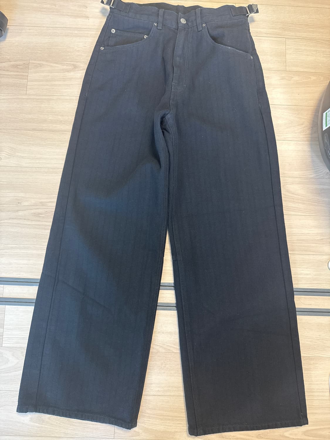 폴리테루 고시마 팬츠 스트라이프 블랙 1 상품이미지2