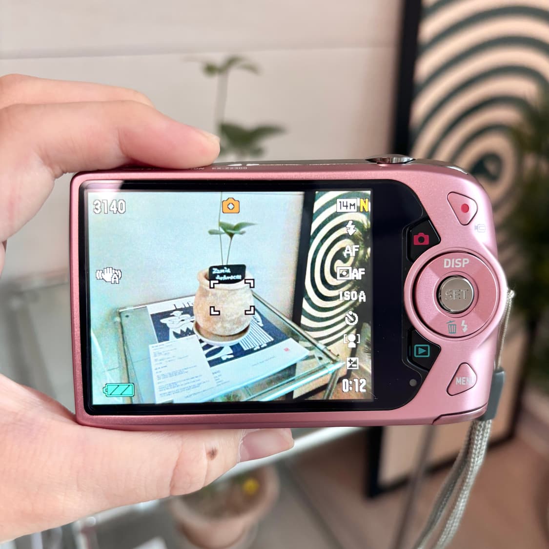 【거의 새것】카시오 엑슬림 z2300 핑크 상품이미지5