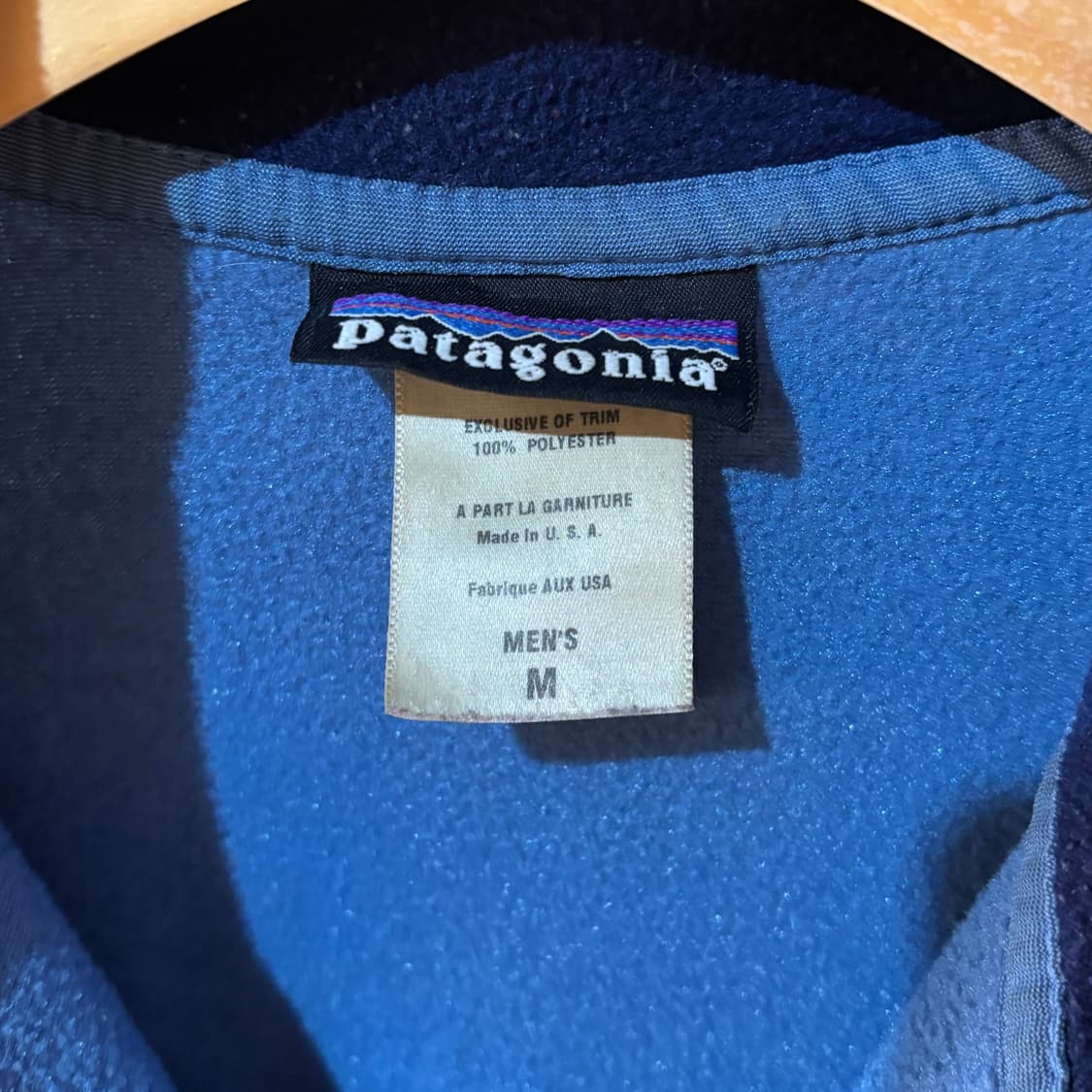 파타고니아 90s 신칠라 플리스 집업  USA 메이드 하늘 M 상품이미지3
