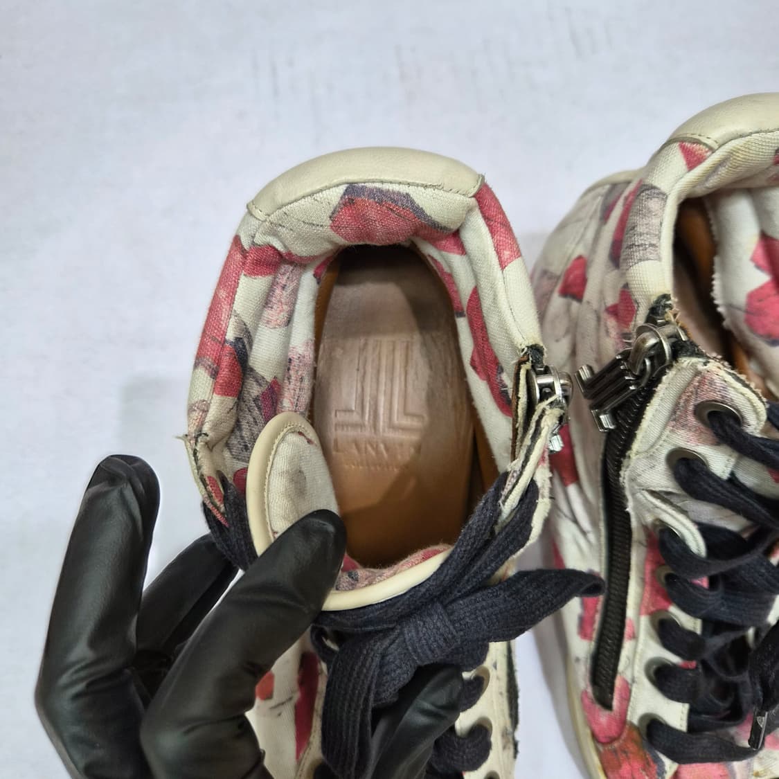 랑방 컬렉션 플로럴 파이톤 하이탑 스니커즈 상품이미지5