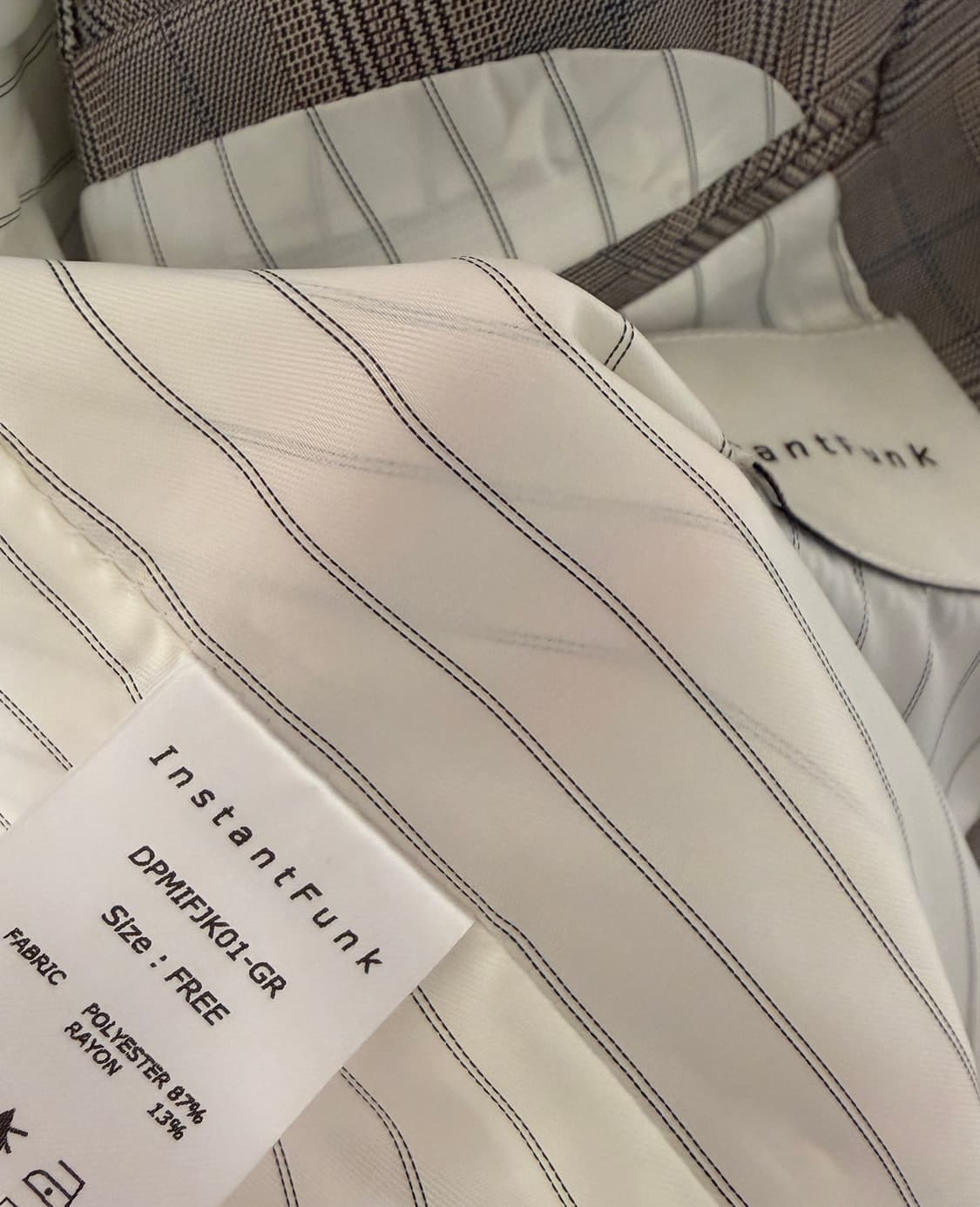 인스턴트펑크 instant funk 체크 블레이저 자켓 상품이미지4