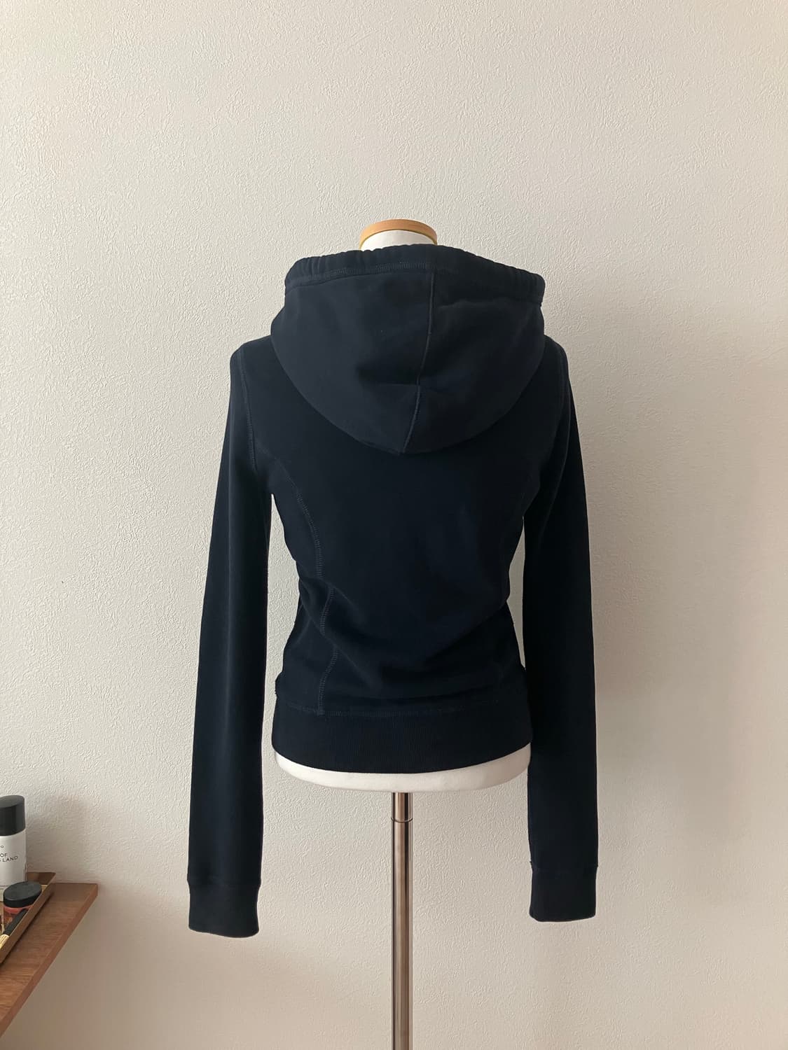 아베크롬비 순록로고 블랙네이비 단추 후드집업 상품이미지4