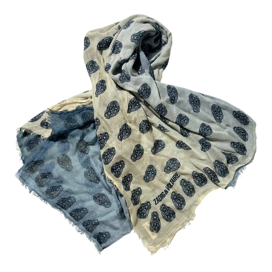 쟈딕 앤 볼테르 스컬 프린트 그라데이션 스카프 상품이미지1