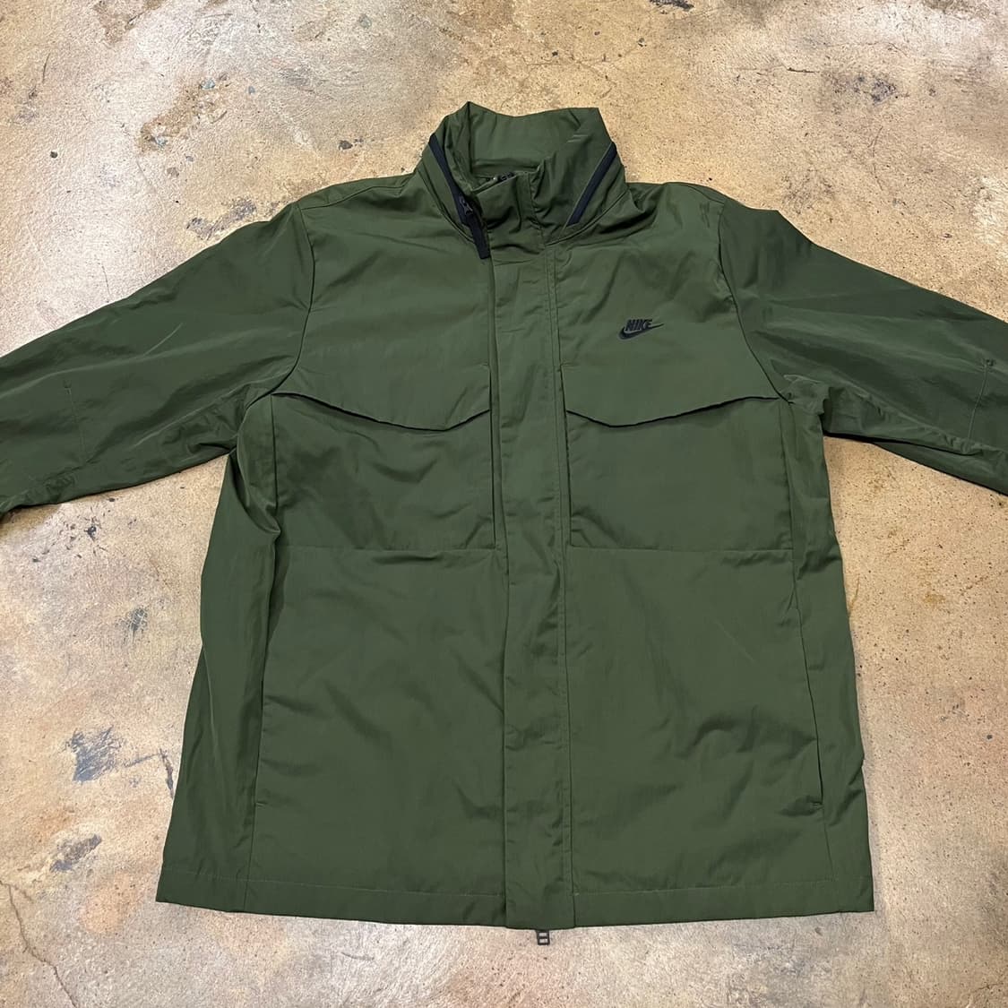 [정품/XXL] 나이키 올리브색 바람막이 자켓 b14 상품이미지3