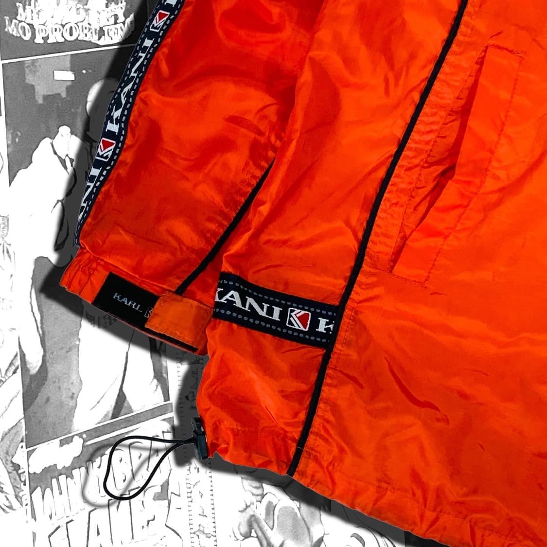 90s karl kani 칼카니 올드스쿨 바람막이 상품이미지5