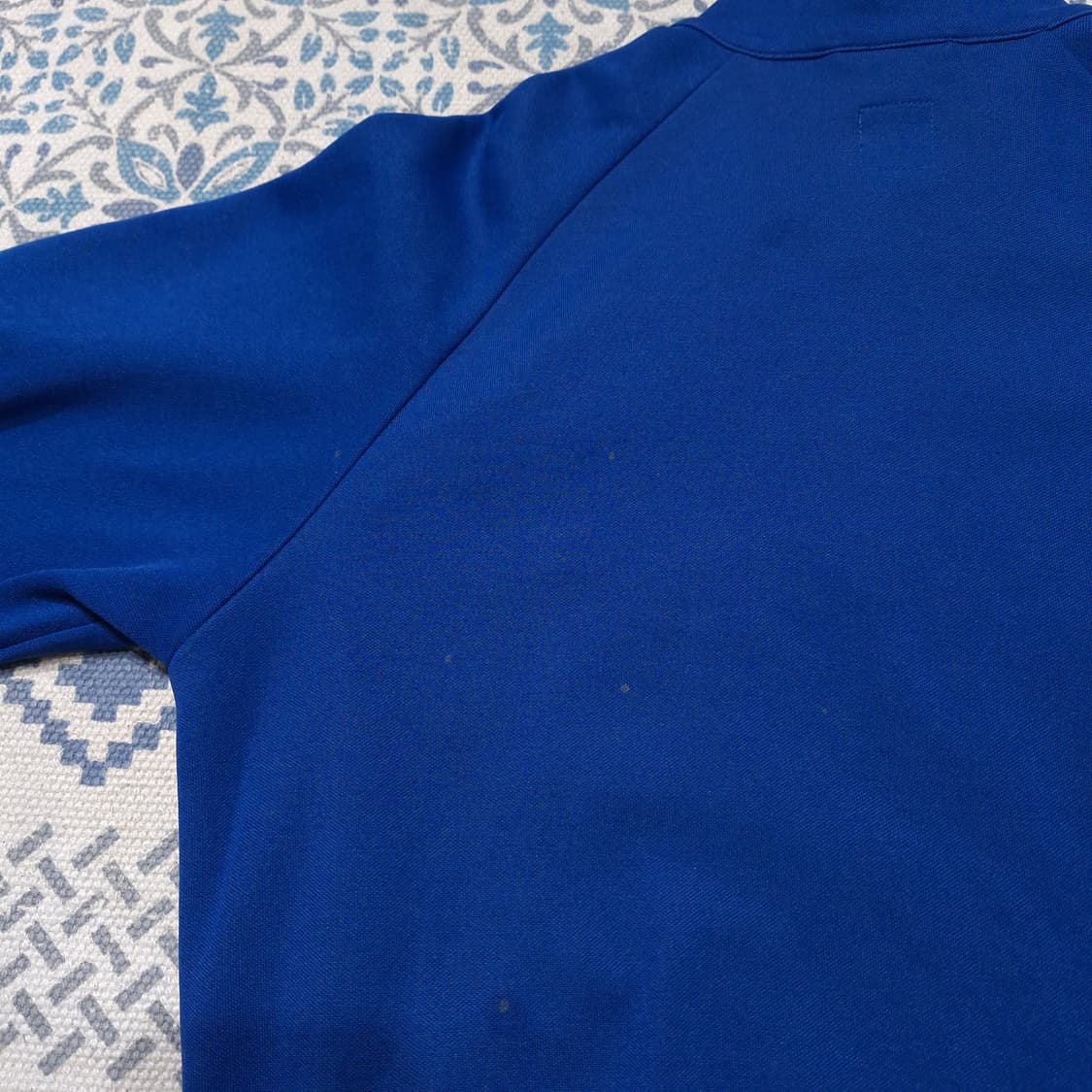 아디다스 00s 블루 톤톤 삼선 스펠아웃 로고 유광 트랙탑 집업 져지 상품이미지9