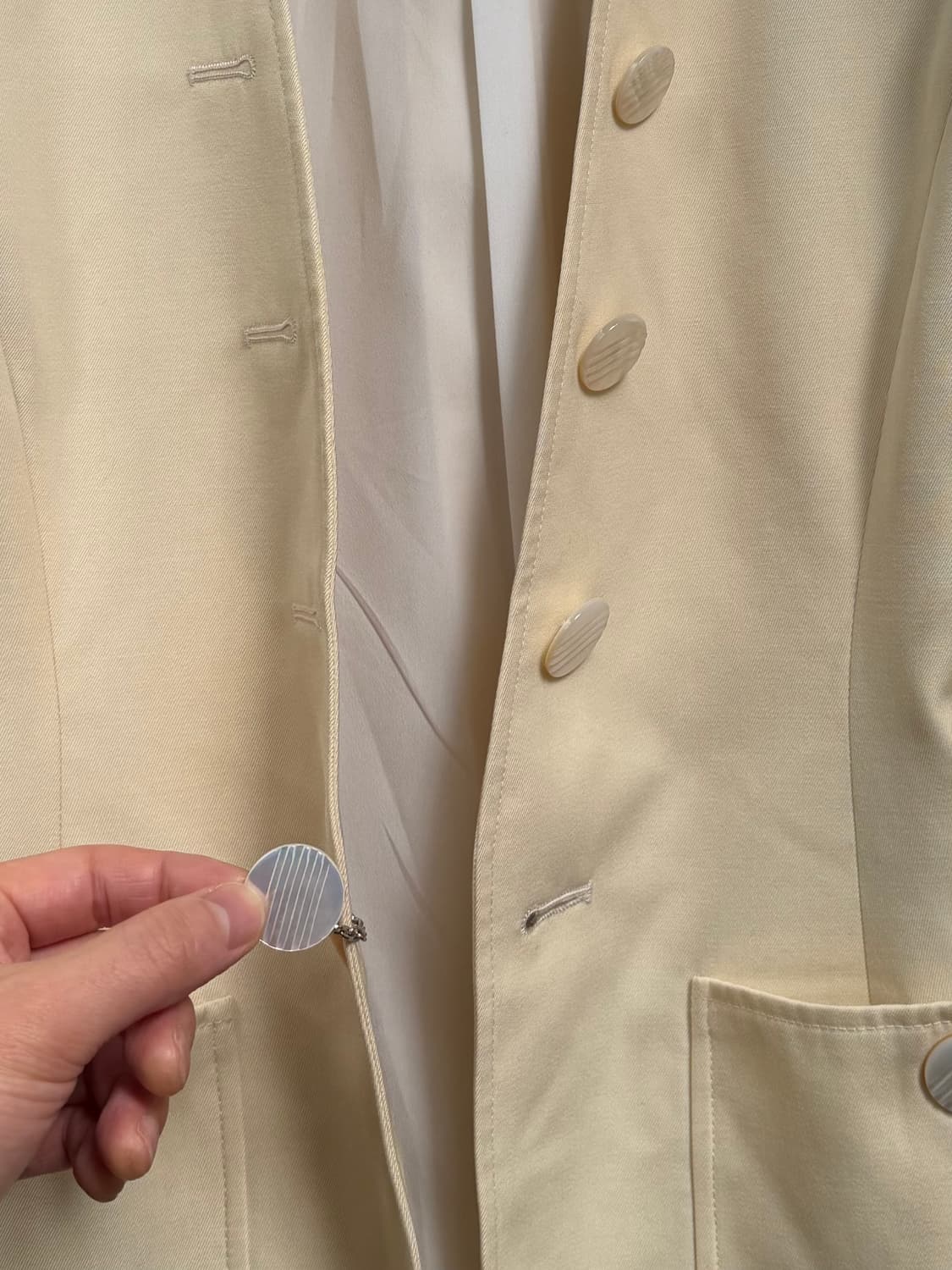 Valentino 발렌티노 부티크 노카라 블레이저 자켓 6 상품이미지5