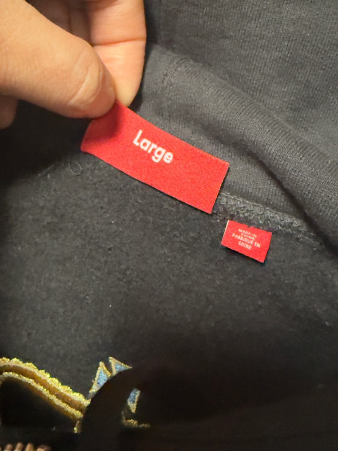 슈프림 크레스트 집업 후드 스웨트셔츠 블랙 - 25SS L 상품이미지4