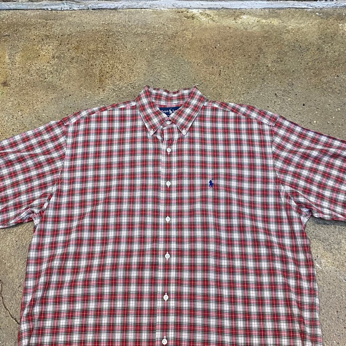 미국 빈티지 폴로랄프로렌 체크셔츠 반팔셔츠 상품이미지2