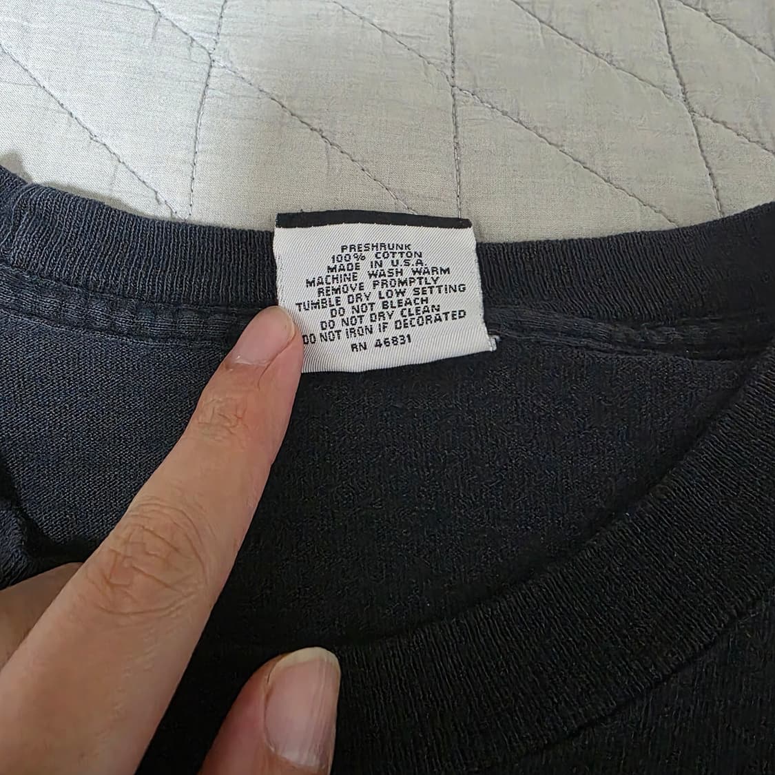 [XL] 90s USA 시그널 스포츠 빈티지 블랭크 티셔츠 싱글스티치 상품이미지5