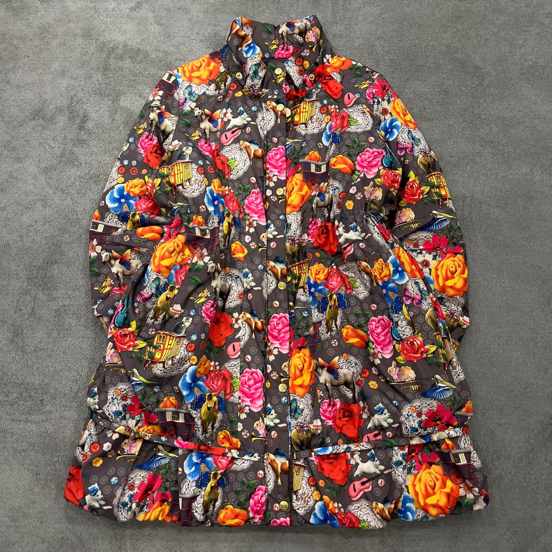 XL 오일릴리 플라워 패턴 점퍼 상품이미지1