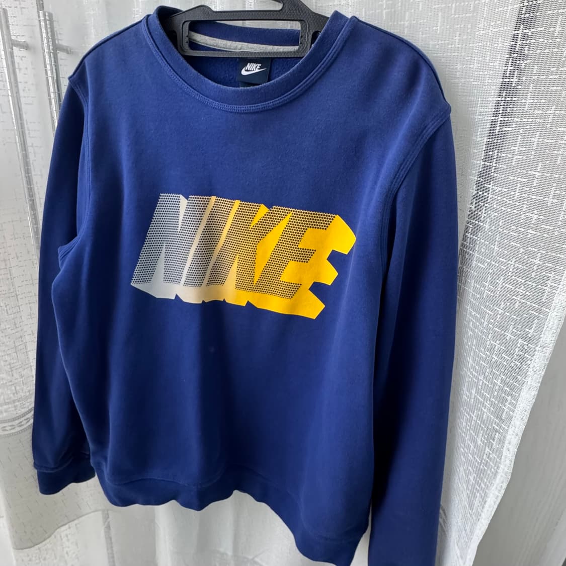 나이키 블루 로고프린팅 맨투맨 XL 상품이미지2