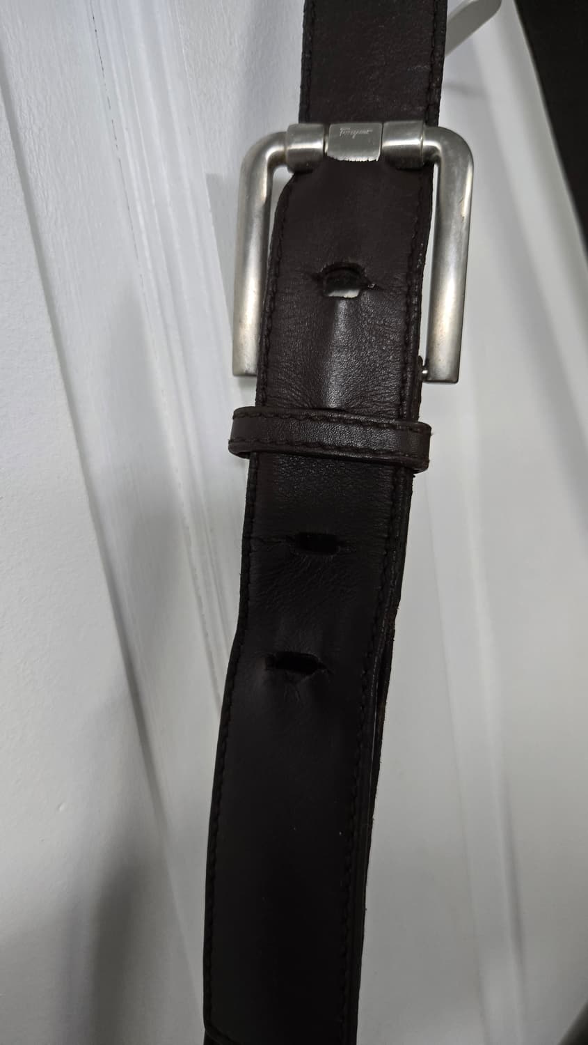 살바토레 페라가모 빈티지 레더 메신저백 상품이미지5