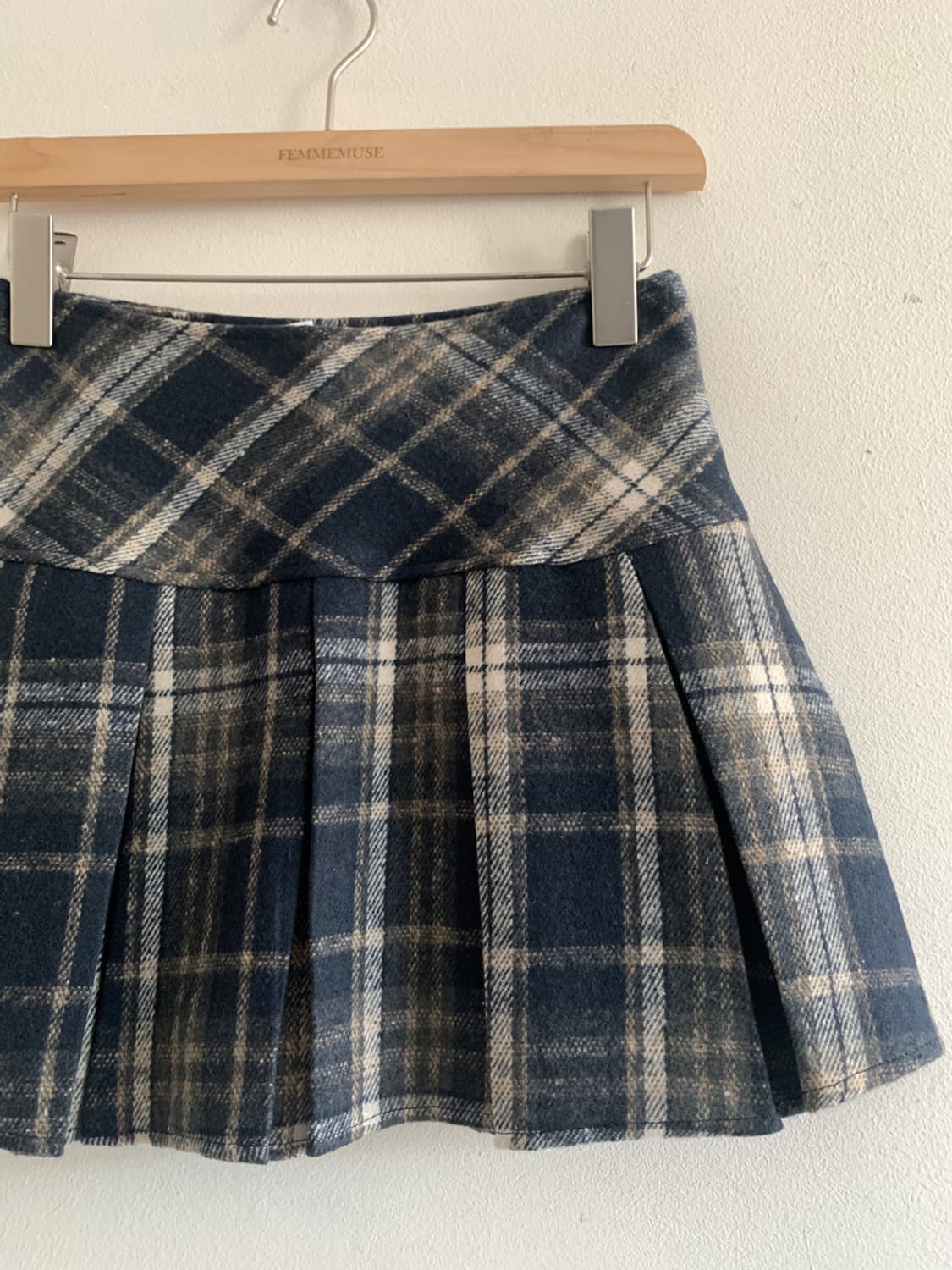 Check short skirt(black) 상품이미지4