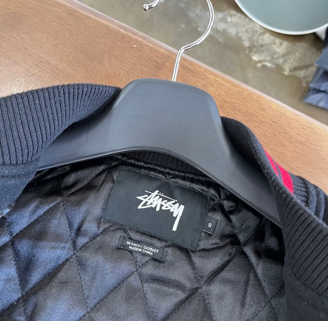 스투시 35주년 울 바시티 S 상품이미지5