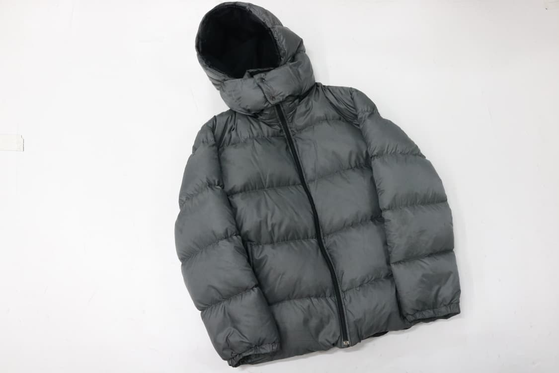 Gainer 게이너 빈티지 차콜 그레이 후드 다운 패딩 점퍼 상품이미지2