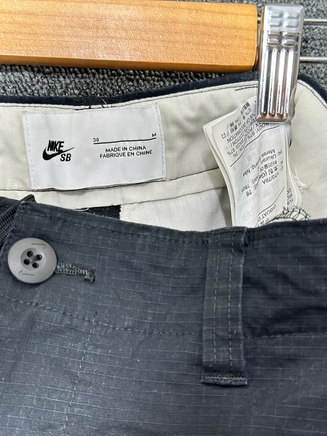 나이키 SB 블랙 카고 바지 30사이즈 상품이미지3