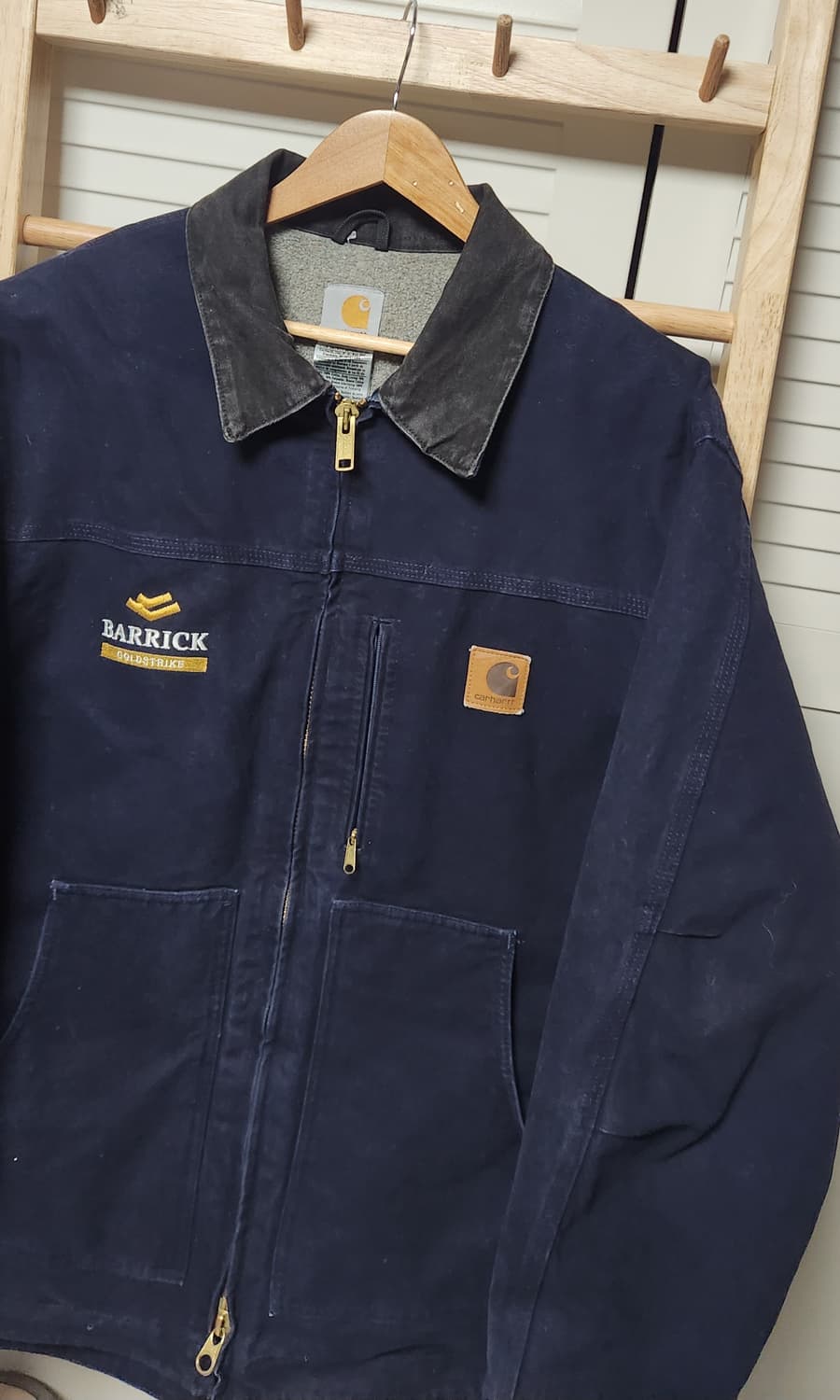칼하트 디트로이트 딥네이비 c81 워크 자켓 상품이미지6