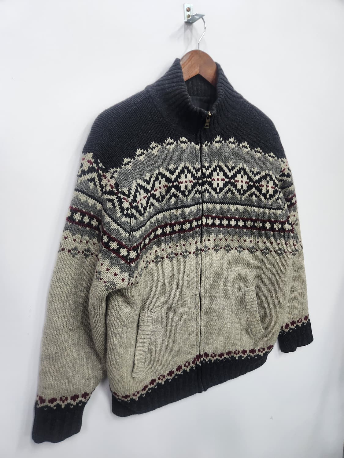 NII  니트집업 상품이미지3