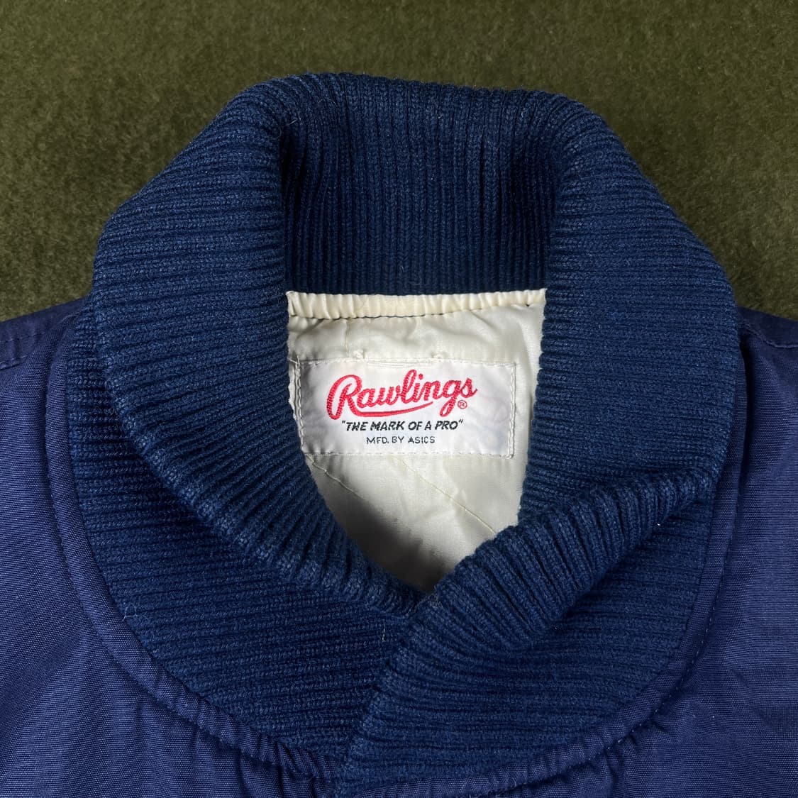 80-90s MFD. BY ASICS 블루종 야구자켓 (실측확인) 상품이미지2