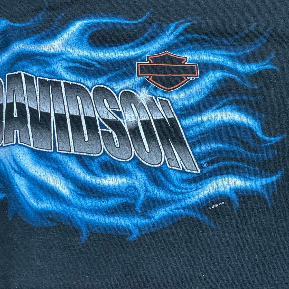 [L] 할리데이비슨 블루 플레임 롱슬리브 상품이미지3