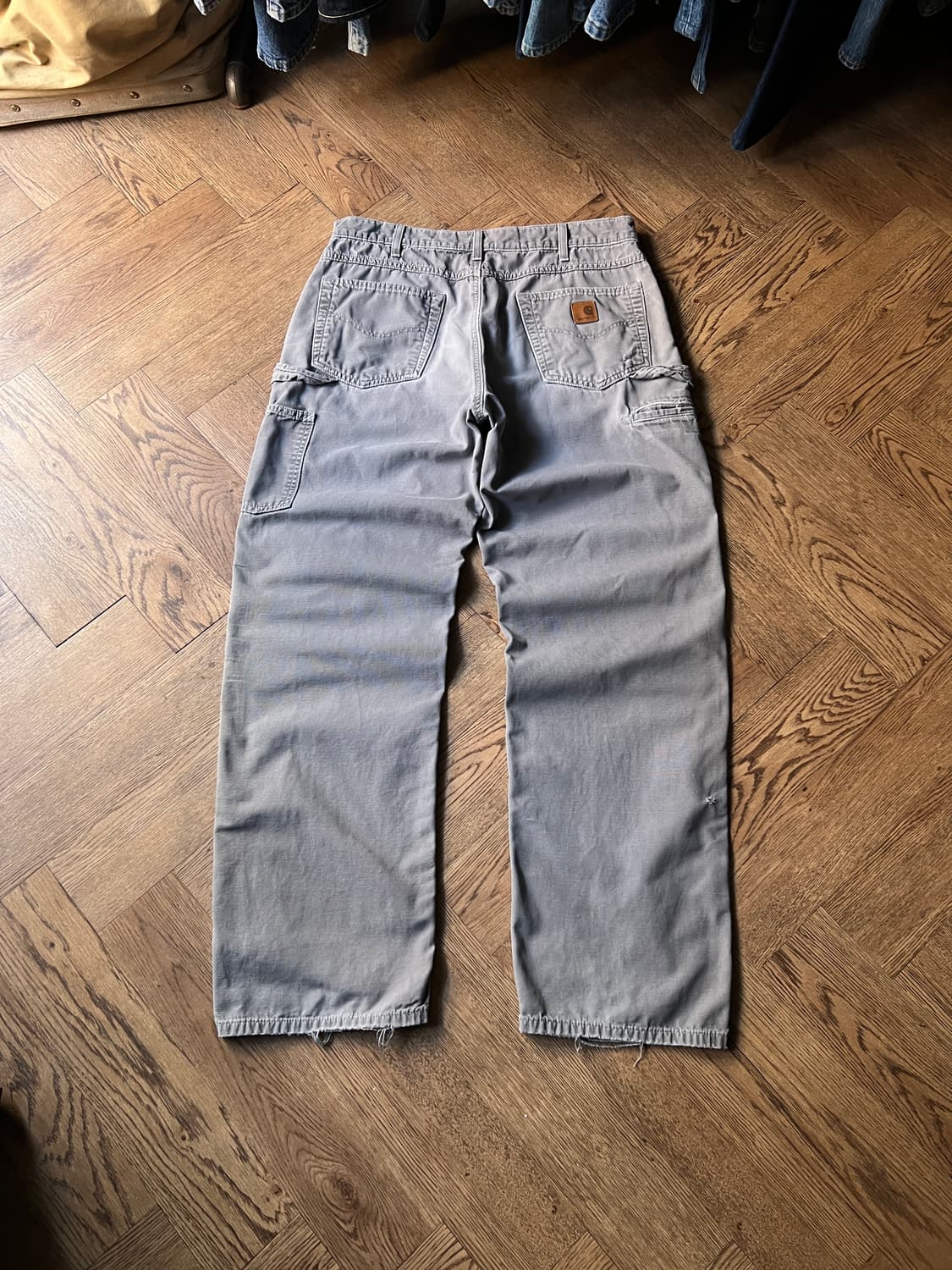 [34]칼하트 USA 빈티지 워싱 차콜 싱글니 카펜터 워크 팬츠 상품이미지7