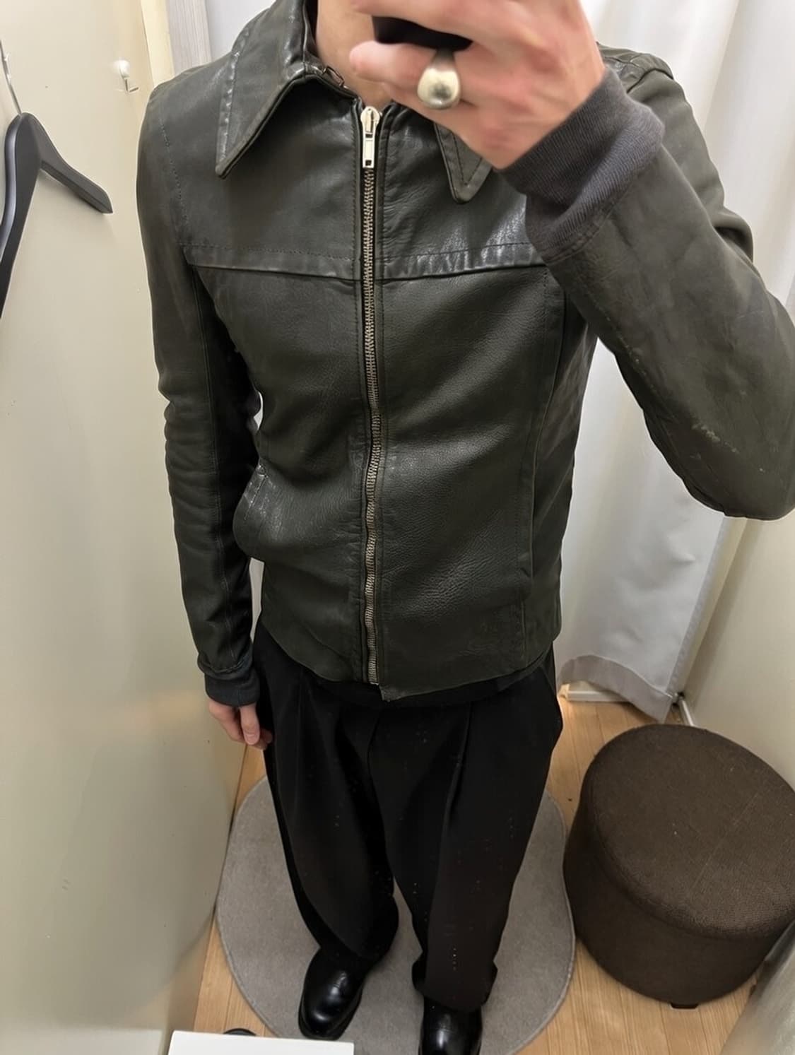 07 아카이브 릭오웬스 OLMAR&MIRTA 레더 자켓 상품이미지4