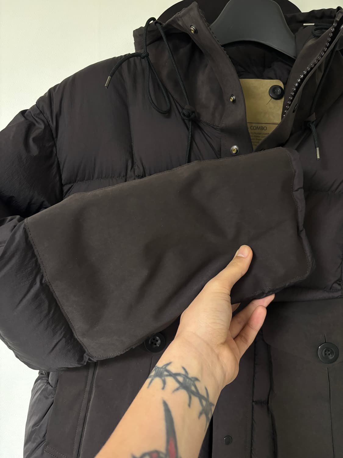 템페스트 콤보 다운 패딩 - 브라운 52사이즈 상품이미지2