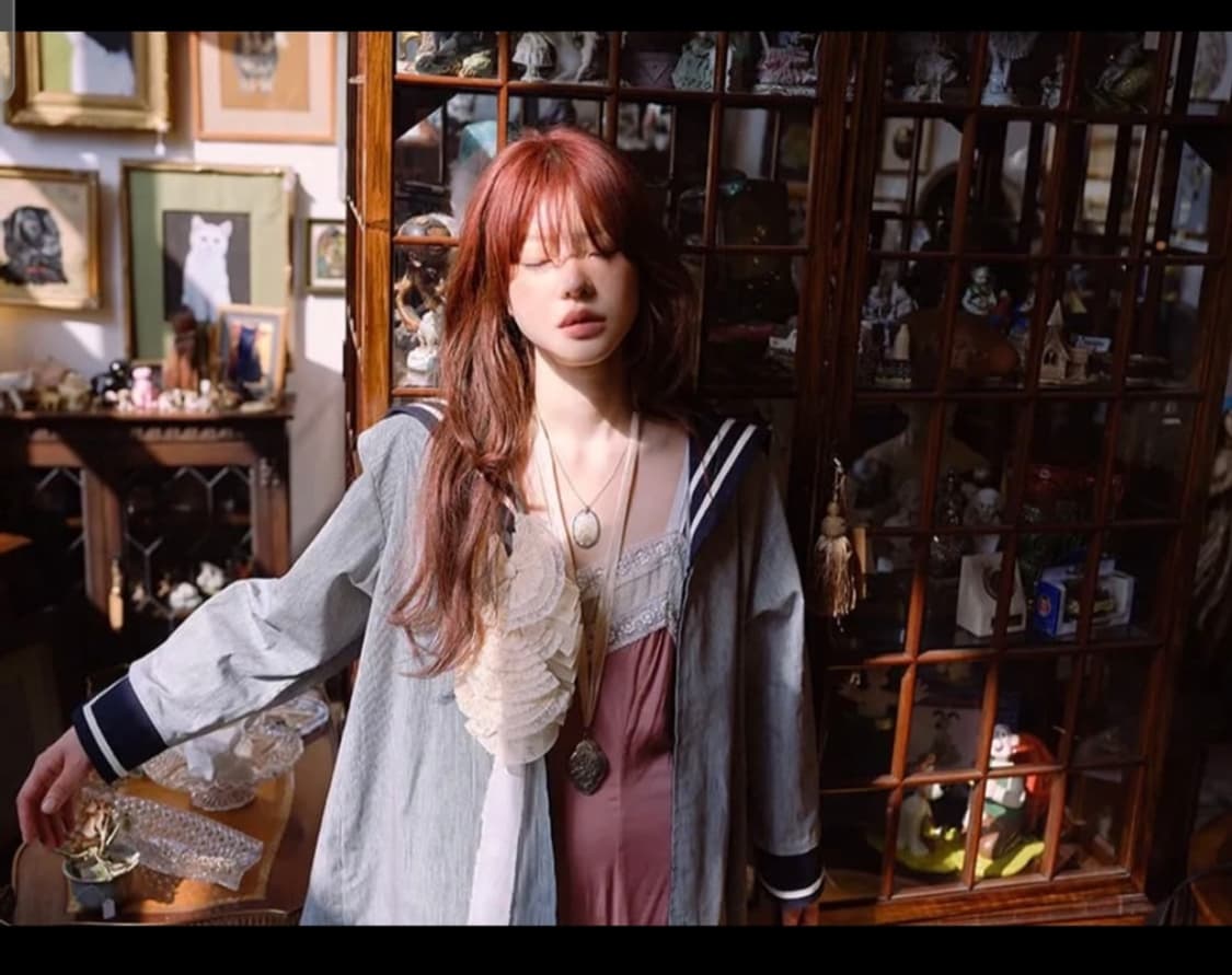 프레클 실크스트랩 세일러자켓  인 스트라이프 상품이미지1