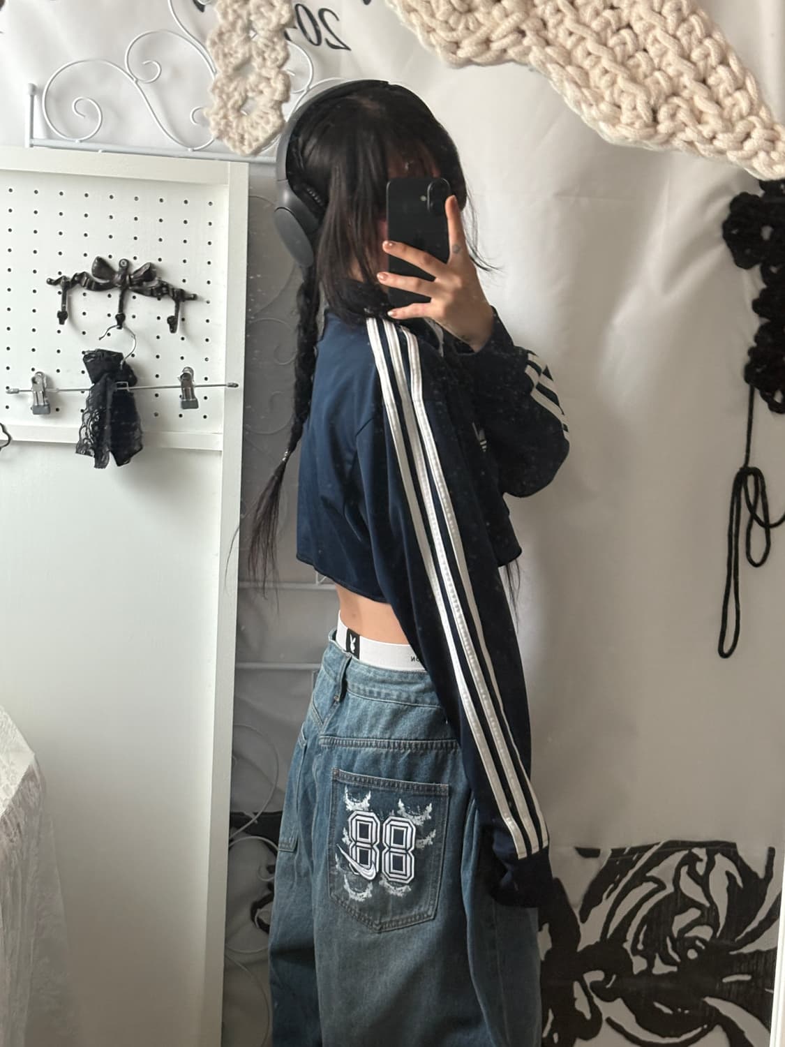 Adidas Navy Firebird Crop Jersey   상품이미지3