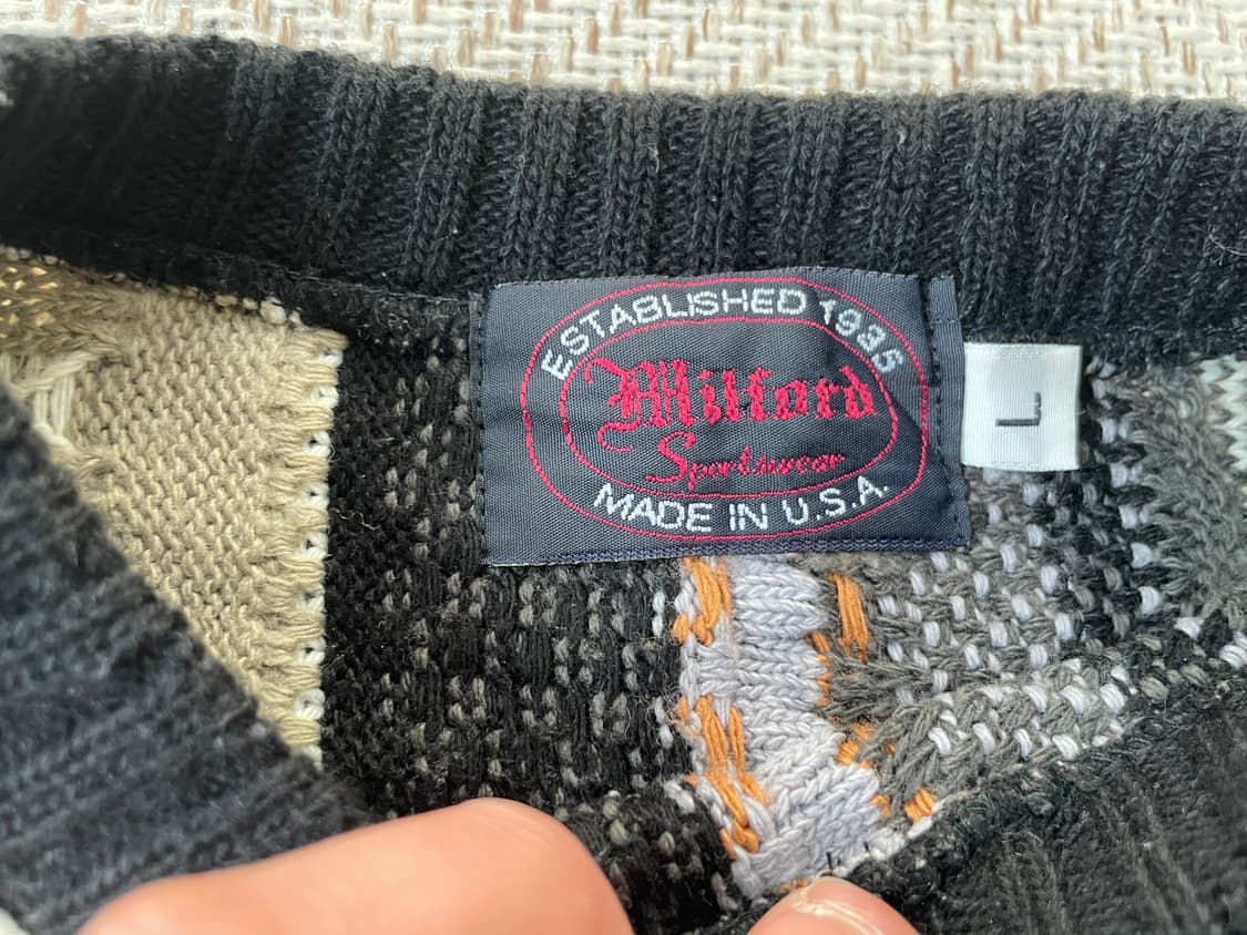 아메리칸 빈티지 usa 3D 케이블 니트 상품이미지4